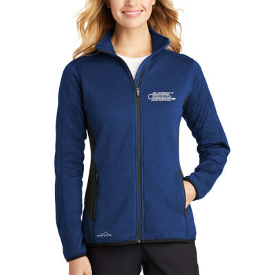 Electric Services WI - Ladies Full Zip Heather Stretch Fleece Jacket Thumbnail