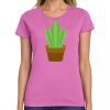Ladies Heavy Cotton 100% Cotton T Shirt Thumbnail
