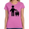 Ladies Heavy Cotton 100% Cotton T Shirt Thumbnail