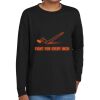 Youth Heavy Cotton 100% Cotton Long Sleeve T Shirt Thumbnail